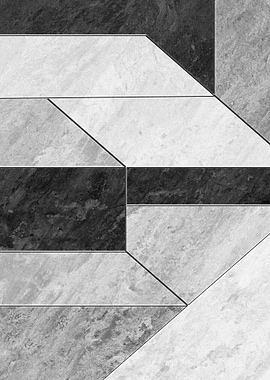 Geometric Stone Tile Pattern