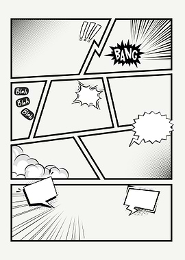 Blank Comic Book Panel