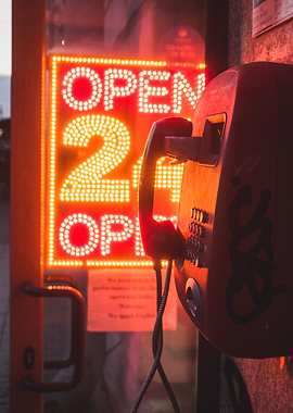 Red Phone Booth Open 24/7