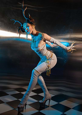 White Antler Costume