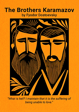 The Brothers Karamazov Minimalist Book Cover