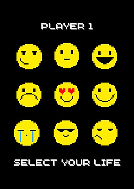 Pixelated Emojis Life Choices