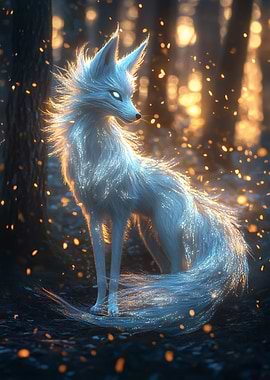Mystical White Fox