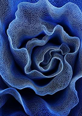 Blue Rose Abstract