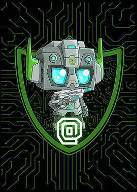 Robot Character with Circuitry