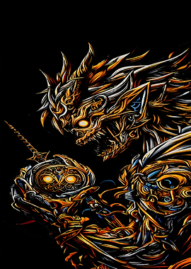 Golden Demon with Orb