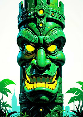 Green Tiki Idol