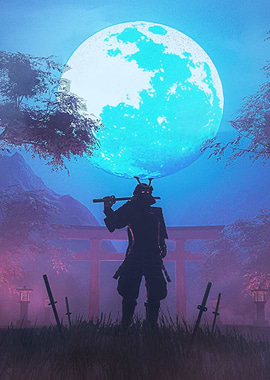 Samurai Under Moonlight