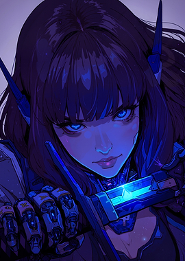 Cyberpunk Female Warrior