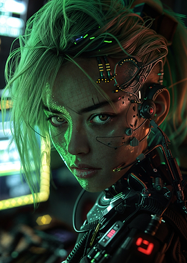 Cyberpunk Female Portrait