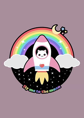 Kawaii Space Rocket