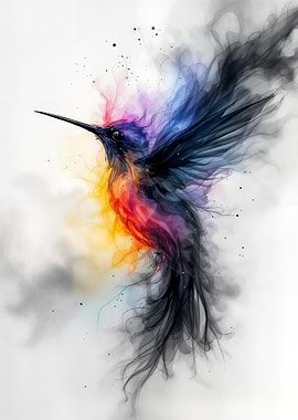 Hummingbird and Smoke