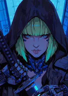 Cyberpunk Female Warrior
