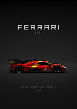 Ferrari 499P Race Car