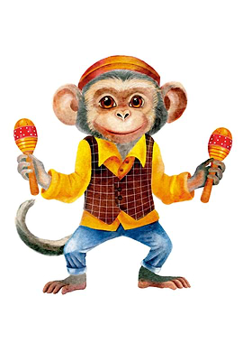 Monkey with Maracas