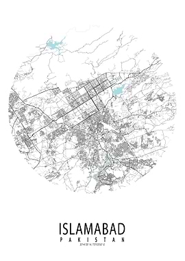 Islamabad City Map Pakistan Circle