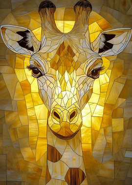 Stained Glass Giraffe