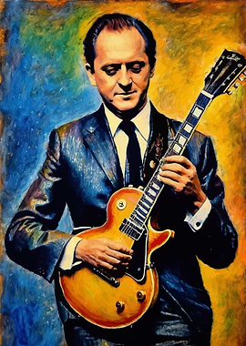 Les Paul Legendary Guitarist Portrait