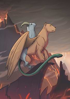 Chimera, the Fusion Beast (female with wings)