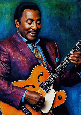 George Benson Jazz Guitarist Portrait