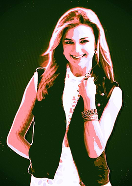 Emily VanCamp Retro Art