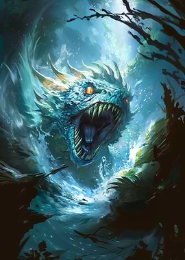 Water Dragon Illustration