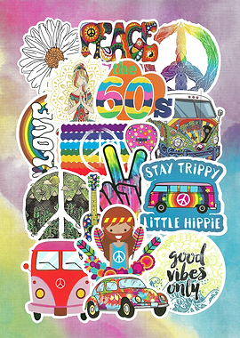 Peace & Love Stickers