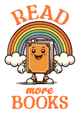 Read More Books Retro Book Mascot