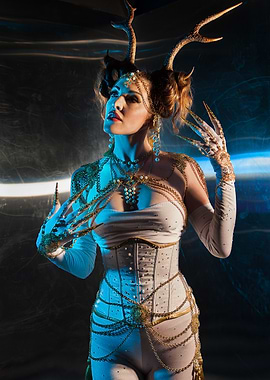 Fae with Antlers and Chains