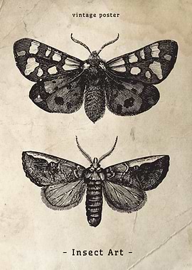 Vintage Moth Illustration