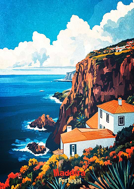 Madeira Portugal Art Poster