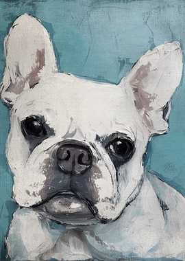 French Bulldog Painting