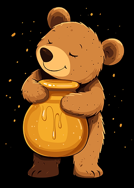 Honey Bear Illustration