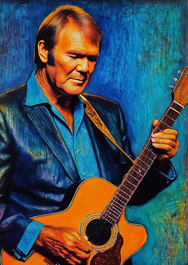 Glen Campbell Guitarist Portrait