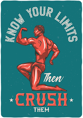 Know Your Limits Gym Poster