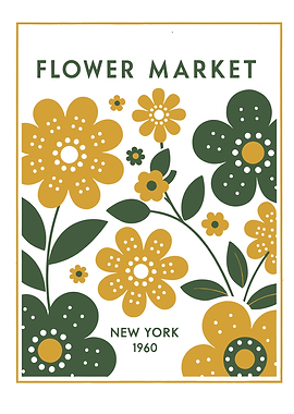 Flower Market Poster