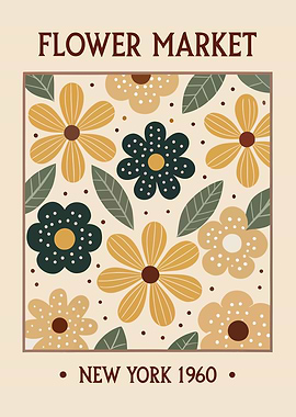 Flower Market Poster