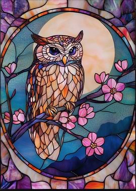 Stained Glass Owl