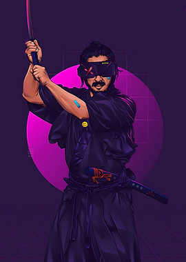 Cyberpunk Samurai