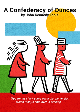 A Confederacy of Dunces Minimalist Book Cover