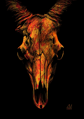 Fiery Skull