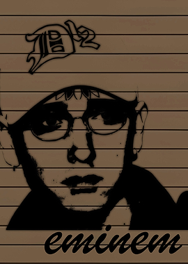 Eminem Stencil Art