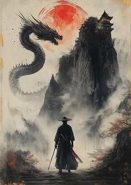 Lone Samurai vs Dragon