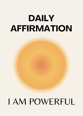 Daily Affirmation Poster