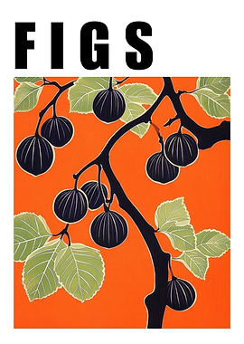 Figs Branch Retro Kitchen Poster