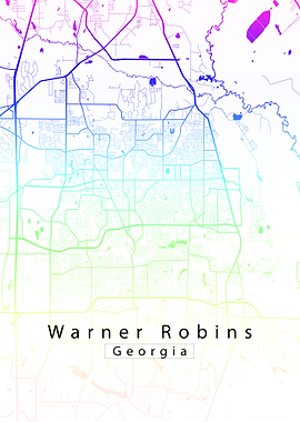 Warner Robins Georgia Map