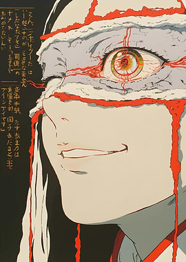 Anime Character with Red Eye