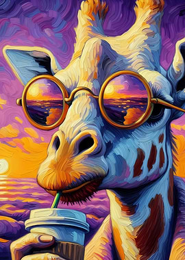 Giraffe with Sunglasses