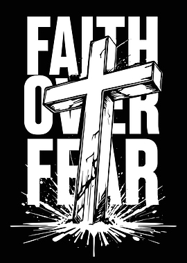 Faith Over Fear Cross