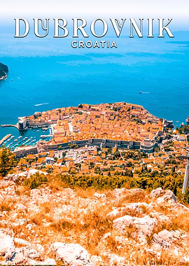 Dubrovnik Croatia Aerial View